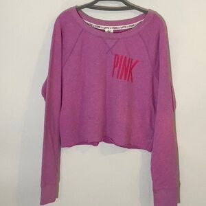 Crop VS. PINK purple/pink sweatshirt 
(12.24.84)